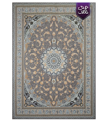 فرش اصفهان نقره ای 1200 شانه گلبرجسته | فرش نایس